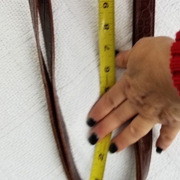 Claudia Barnes  Vintage embossed leather‎ bag - Picture 3 of 12